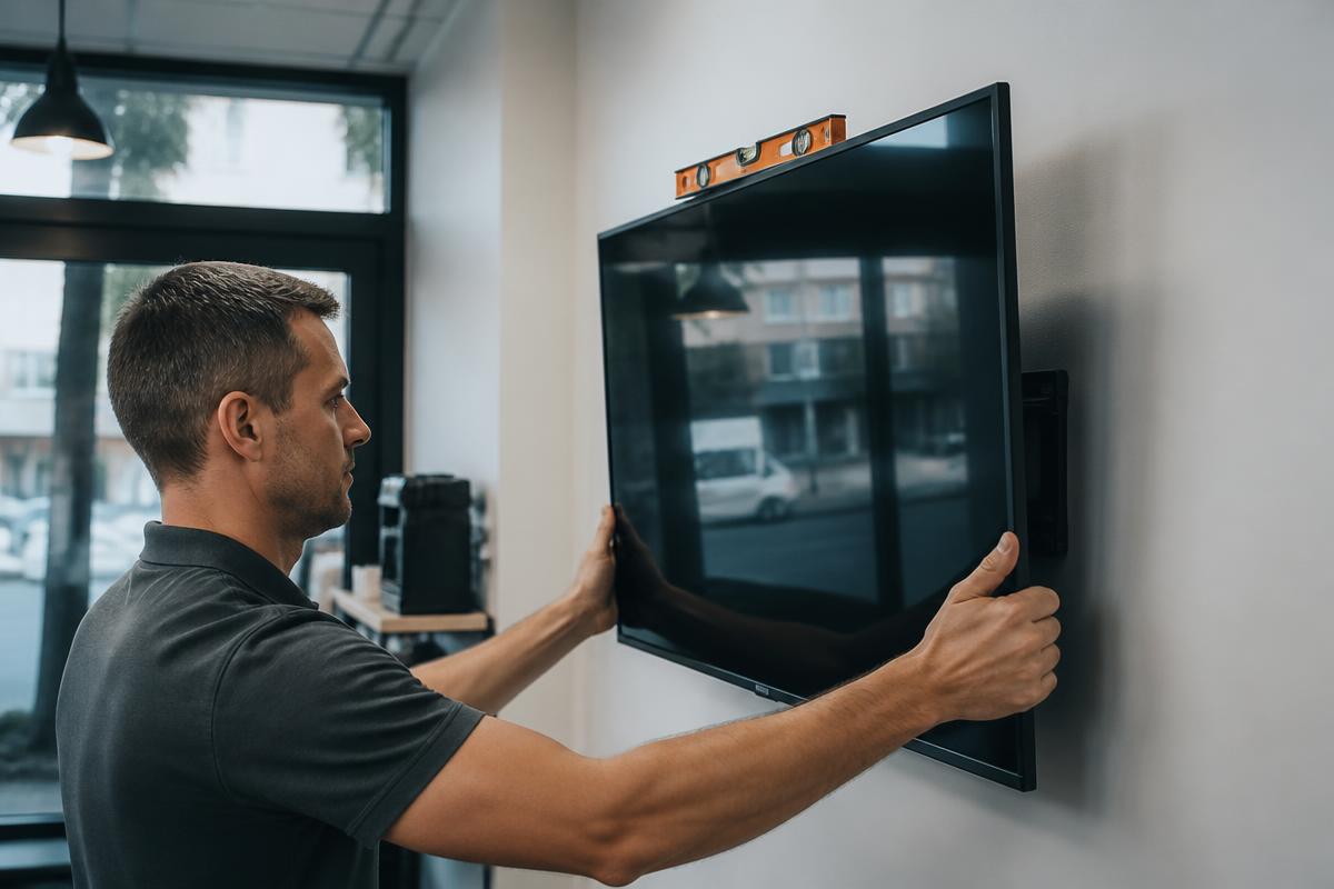 TV installation by All Things Tech in Nebraska